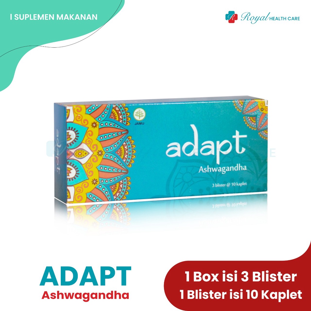 ADAPT BOX Isi 30 Kaplet Membantu Mengatasi Insomnia