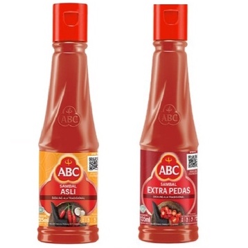 

sambal abc rasa sambal asli dan sambal extra pedas kemasan 275ml
