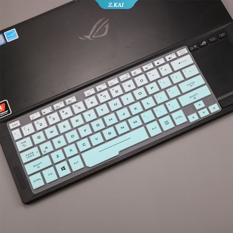Silikon cover keyboard cover keyboard Laptop Kulit keyboard Asus ROG 3sPlus GX531 GX501 GX701 14-inci Penutup keyboard Anti Debu [ZK]