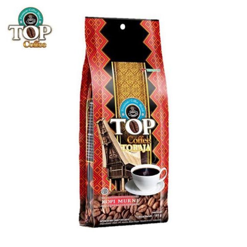 

TOP KOPI TORAJA 158GR KOPI TORAJA KOPI HITAM HOUSE BLAND 1 RENTENG