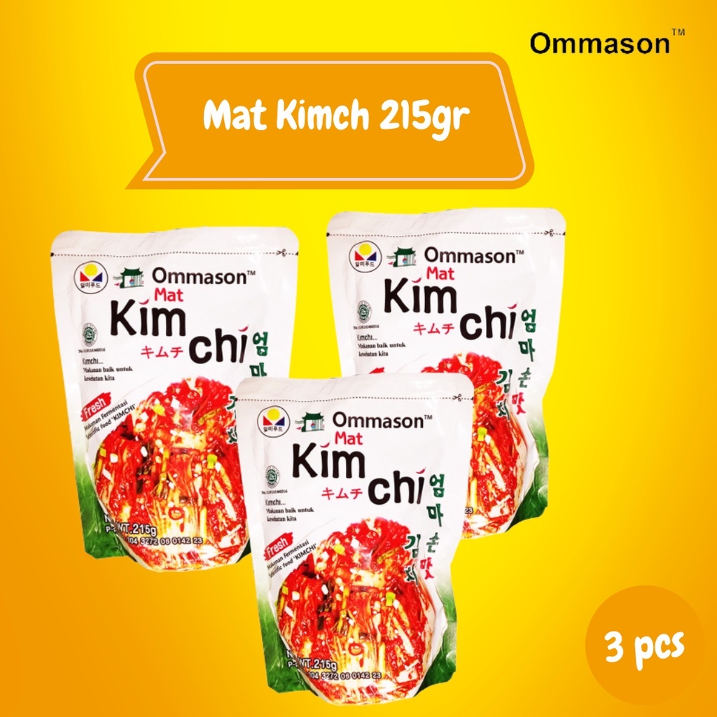

Ommason Kimchi 215gr (3pcs) Makanan Korea