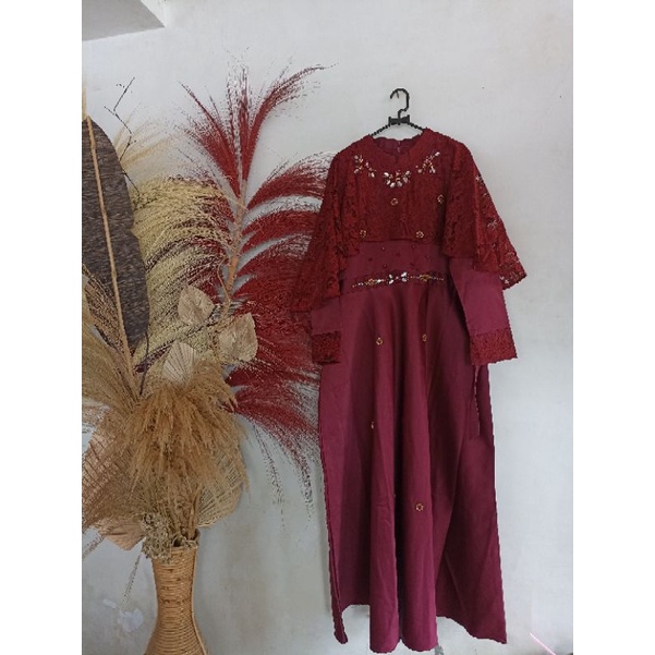 DRESS SATIN BRUKAT || KONDANGAN-WISUDA-PERPISAHAN