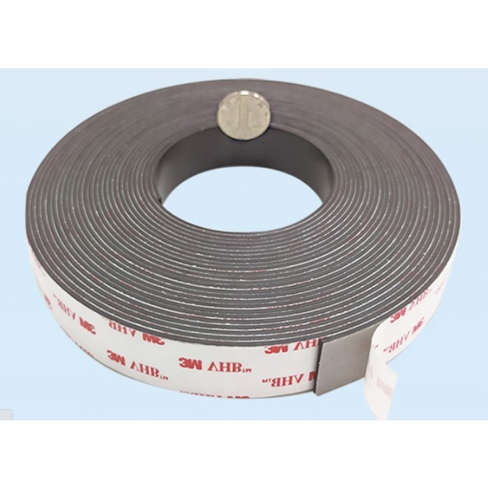 Magnet Strong Strip Dengan Perekat 3M 30/40/50mm (Per Meter)