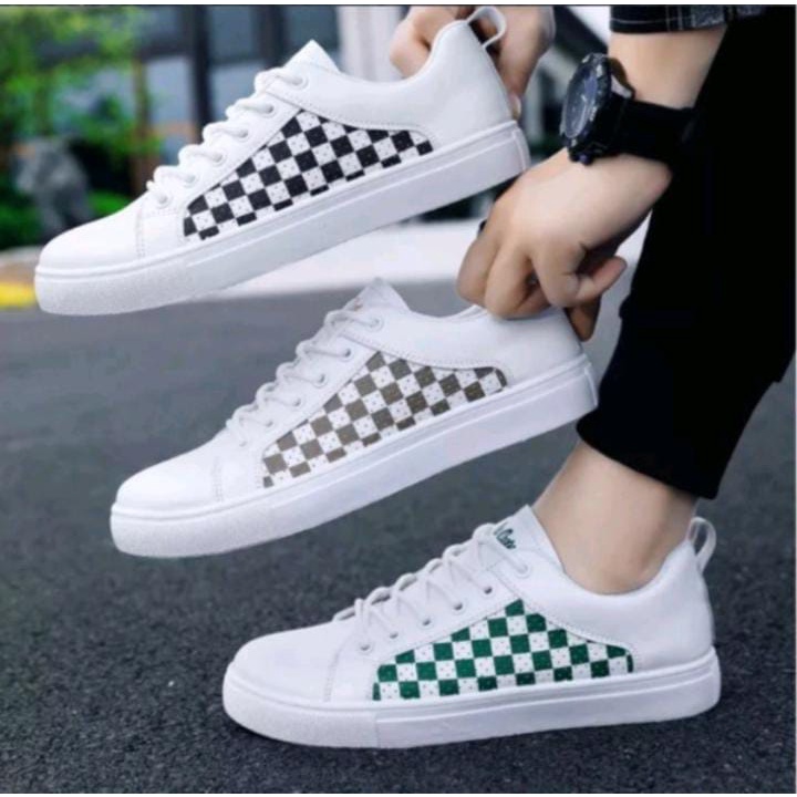 Sepatu sneakers kotak catur seri 179 Sepatu sneaker pria dan wanita model terbaru spatu cowok keren sepatu sneakers pria casual trendy styleSepatu Wanita Sepatu Sneakers Laki-Laki  Sepatu Sneakers Wanita Sepatu Kets putih