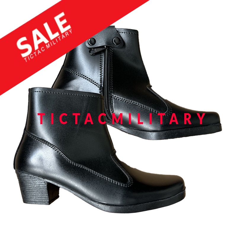 Promo Sepatu PDH Putri Seri SUS-3cm Standar Polwan,SMKN & SMAN, Pramuka | 100%Kulit Asli| Best Quali