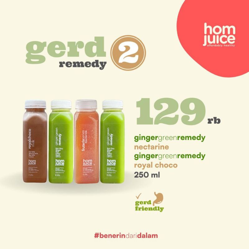

Gerd Remedy 2.0 Cold Pressed Juice by Homjuice (4 x 0,25L)
