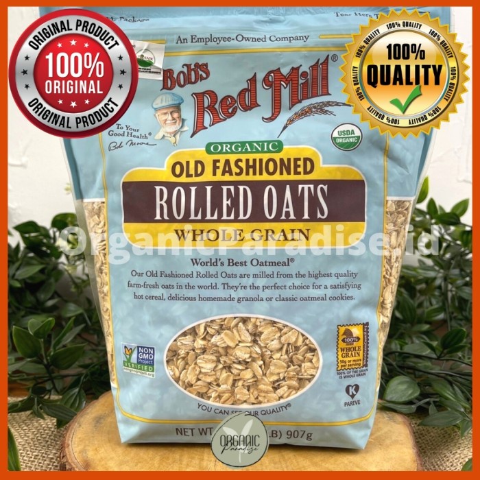 

[NEW] Bob's Red Mill Organic Old Fashion Rolled Oats 907 gram - 907GR