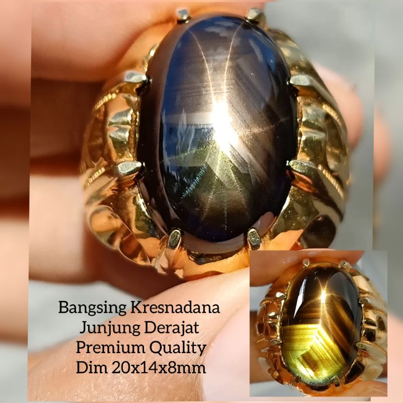 Black Safir star Bangsing Kresnadana Junjung Derajat Star 12 Premium Quality ada Ruby Burma Windusar