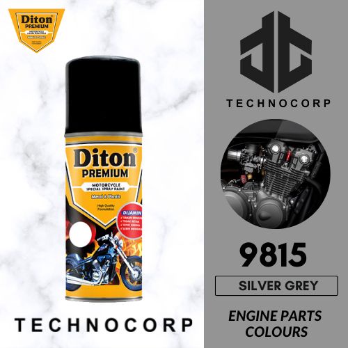 

Cat Semprot DITON PREMIUM 9815 SILVER GREY / ENGINE MESIN ABU METALLIC