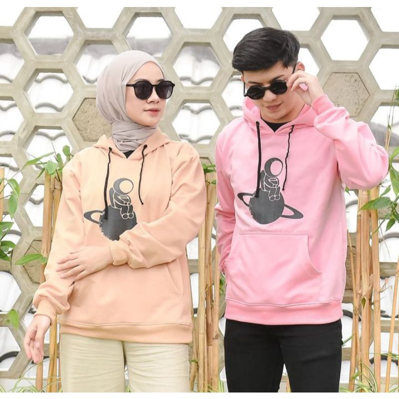 Sweater Wanita Hoodie Lonely Astronot