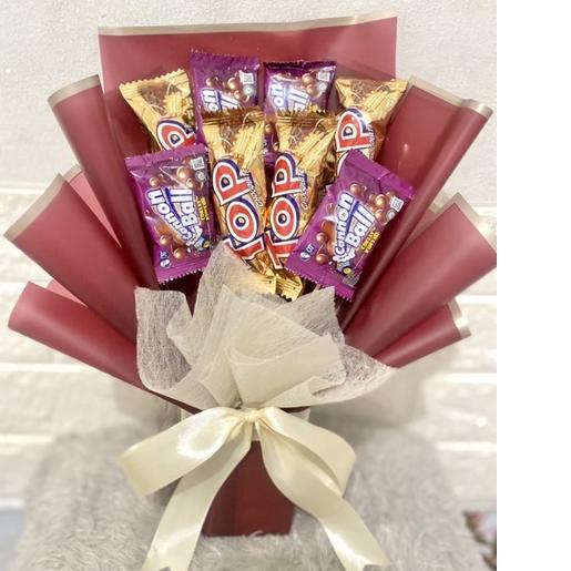 

Promo 8.8 HARGA PROMO!! buket snack /bucket snack/buket murah/buket simple/buket kado/hadiah/ulangtahun/snack/kado