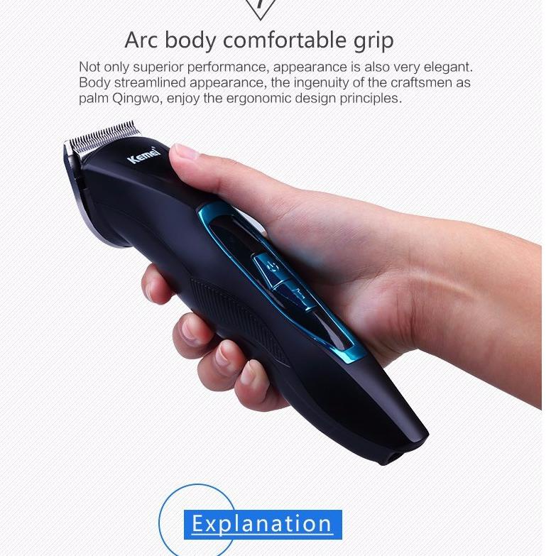 Hanya disini--KEMEI KM-4003 Waterproof Electric Trimmer for men Professional Hair Clipper Beard Trim