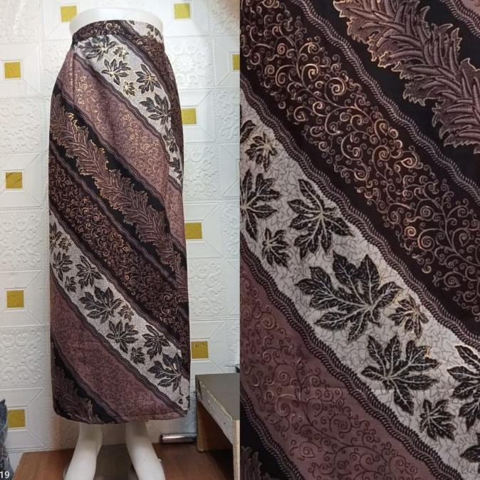 rok span batik panjang modern