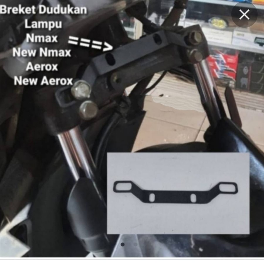 BREKET DUDUKAN LAMPU TEMBAK DEPAN NMAX NEW OLD AEROX OLD NEW