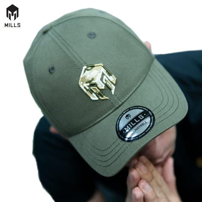 MILLS Original Caps Topi Black Camo Olive A4 Olive original 100% New