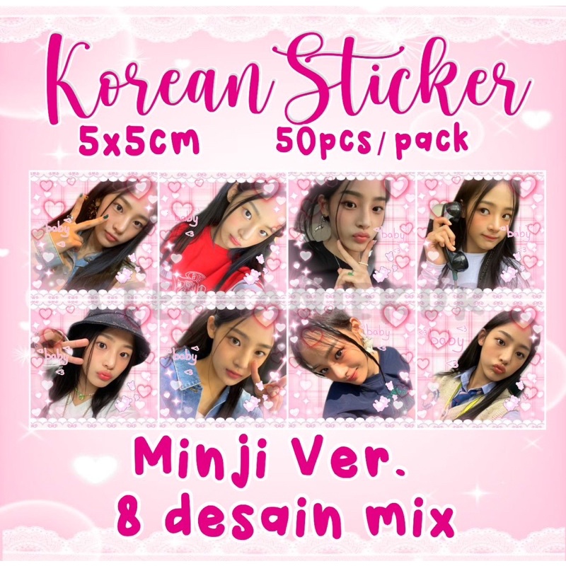 

[ VOL 4 ] NEW JEANS STICKER DECO PINK CORE KOREAN KPOP MAILS ALA SELLKOR SCRAP BOOK DECO CUTE 5x5 FREE CUSTOM REQUEST
