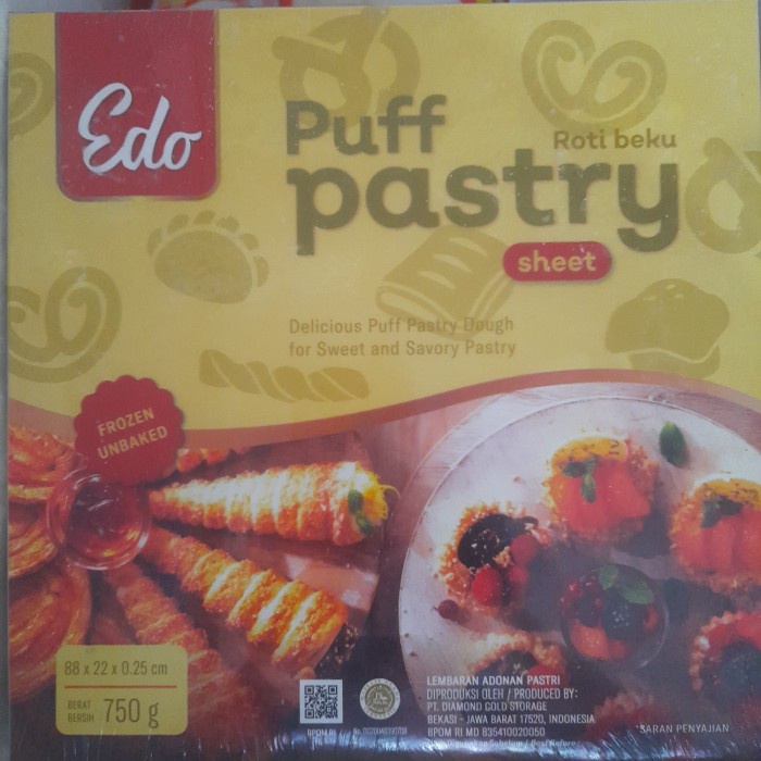 

Edo puff pastry sheet 750gr