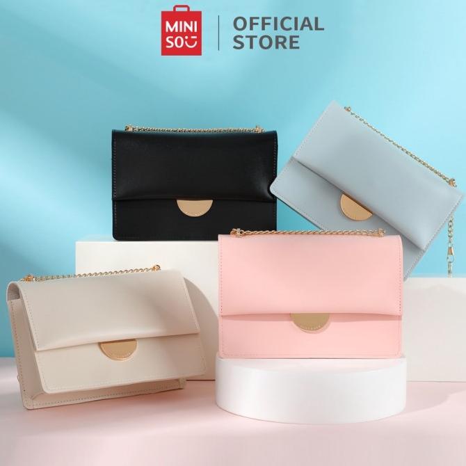 MINISO Tas Selempang Wanita Sling Bag Shoulder Crossbody Rantai Elegan