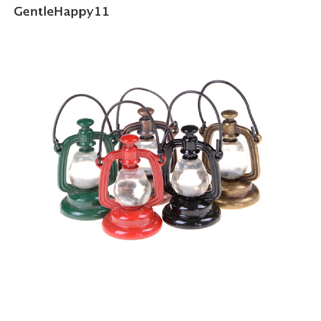 Gentlehappy1:6 /1: 12lampu Minyak Retro Rumah Boneka Miniatur Mainan Boneka Rumah Dekorasi Ruang Tamu id