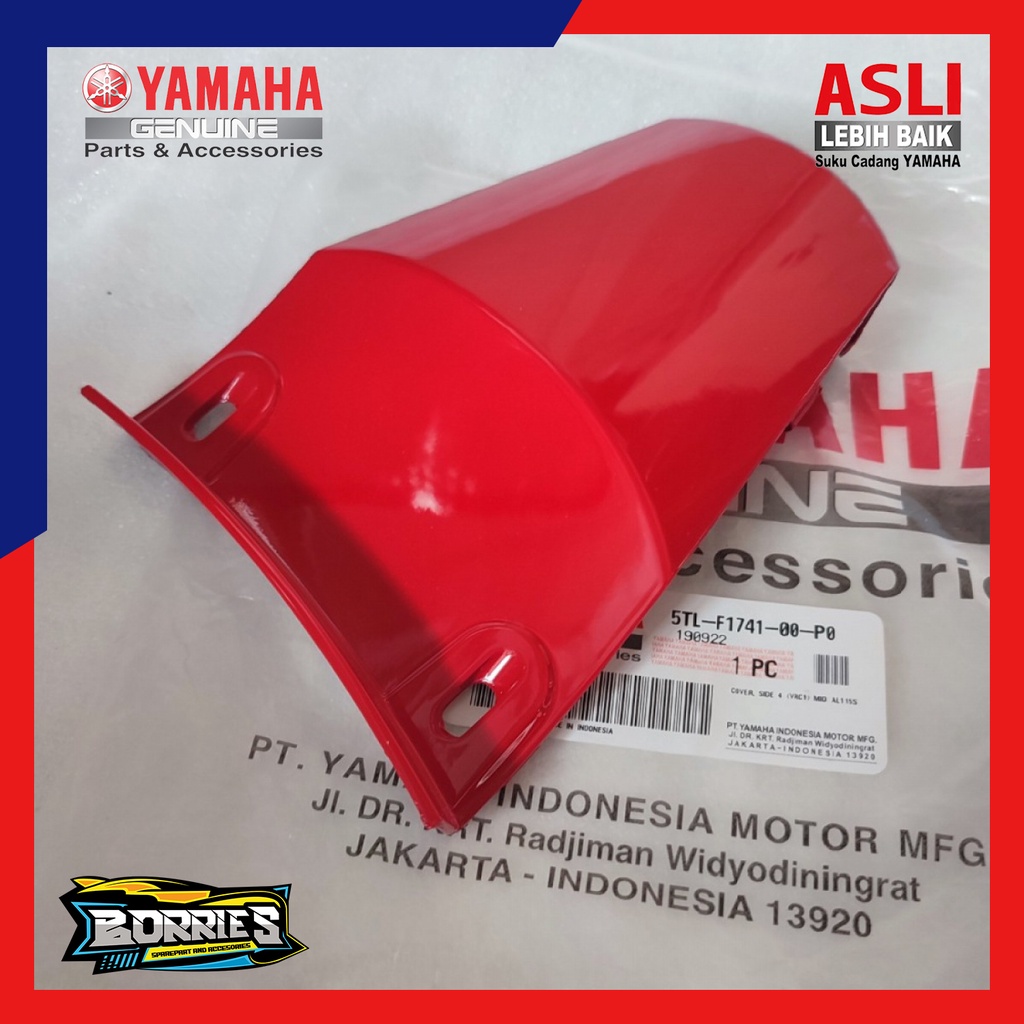 sambungan body belakang Mio sporty merah cabe original 5TL-F1741-00-P0