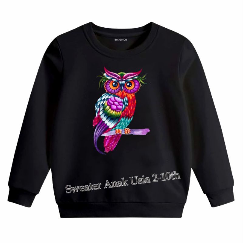 ((IB))SWEATER ANAK UNISEX/BIRD DIGITAL SABLON