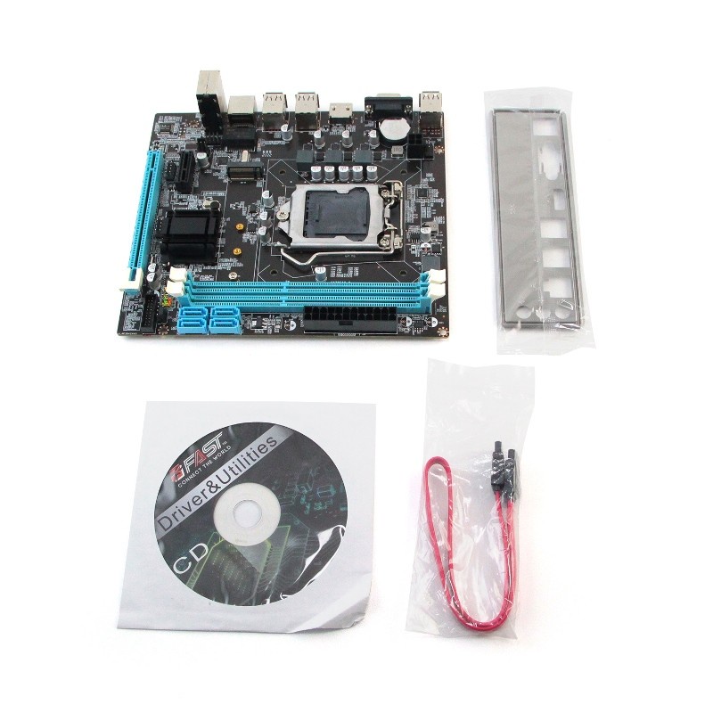 PROMO MURAH MOTHERBOARD BARU FAST H61 LGA1155 WITH SLOT SSD M2 NVME