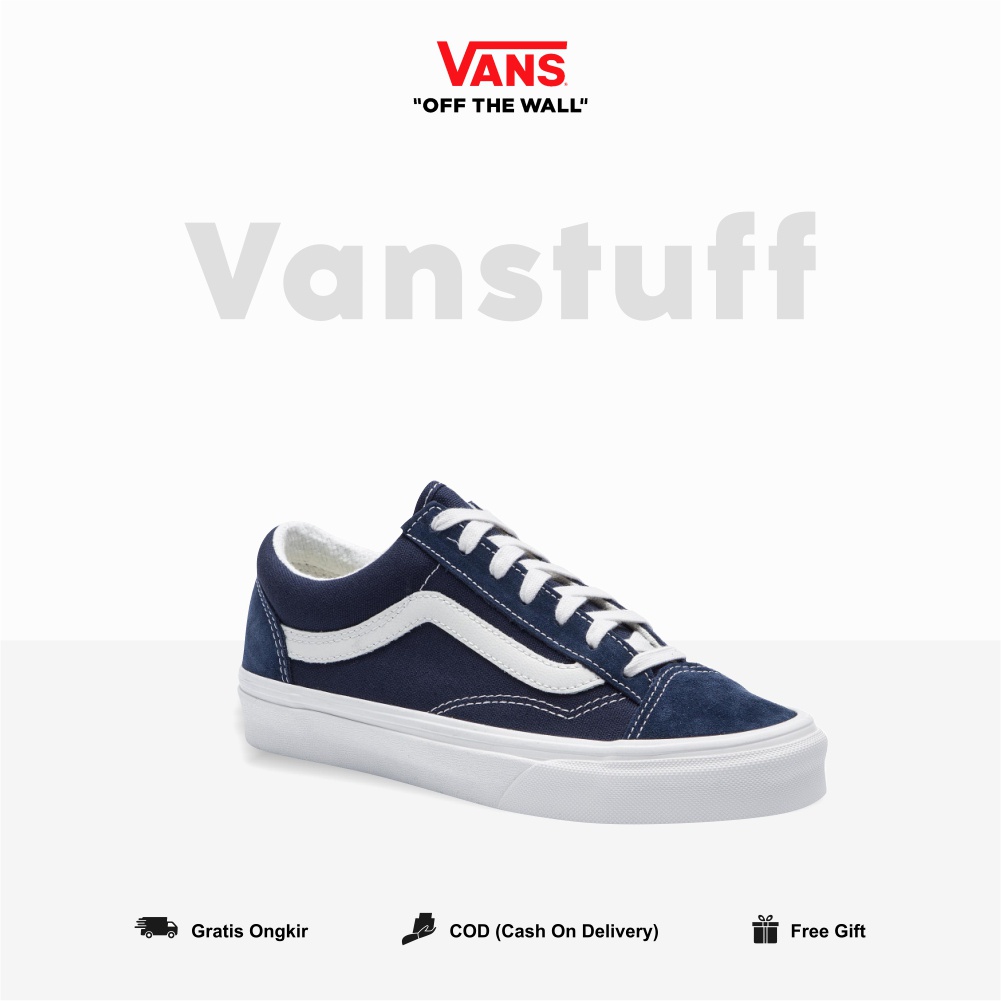 Style 36 Dress Blue Suede Original 100% Global Market Guarated Vanss Ori Tali Biru