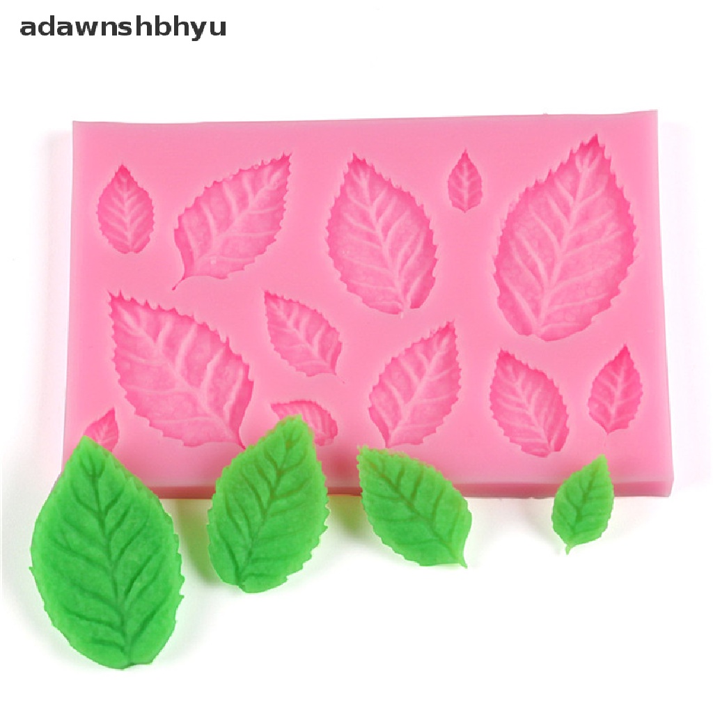 Adawnshbhyu Leaf Shaped Silicone Mold Leaves Dekorasi Kue Fondant Cookies Moulds Alat Baking ID