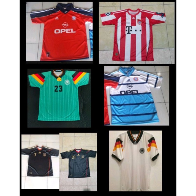 Jersey Jerman 2010/Jersey Bayern 2010 Home/Jersey Jerman 1991 1992/Jersey Bayern 1999 2000/Jersey Ge