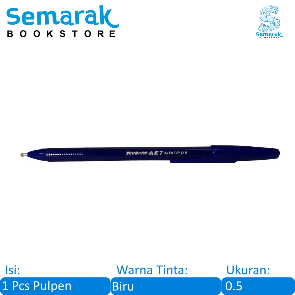 

Standard AE7 Pulpen Alfa Tip 0.5 - Biru