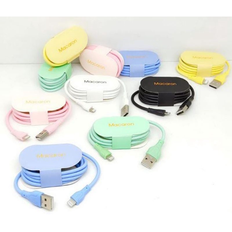 KABEL DATA MACARON V8 MICRO USB - BEPINK JURAGAN