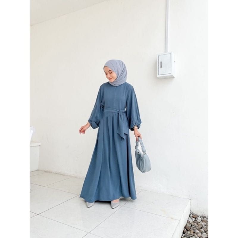 SALSA dress remaja wanita crinkcle air flow/gamis remaja prempuan/dress pesta kondangan remaja wanita/terbaru