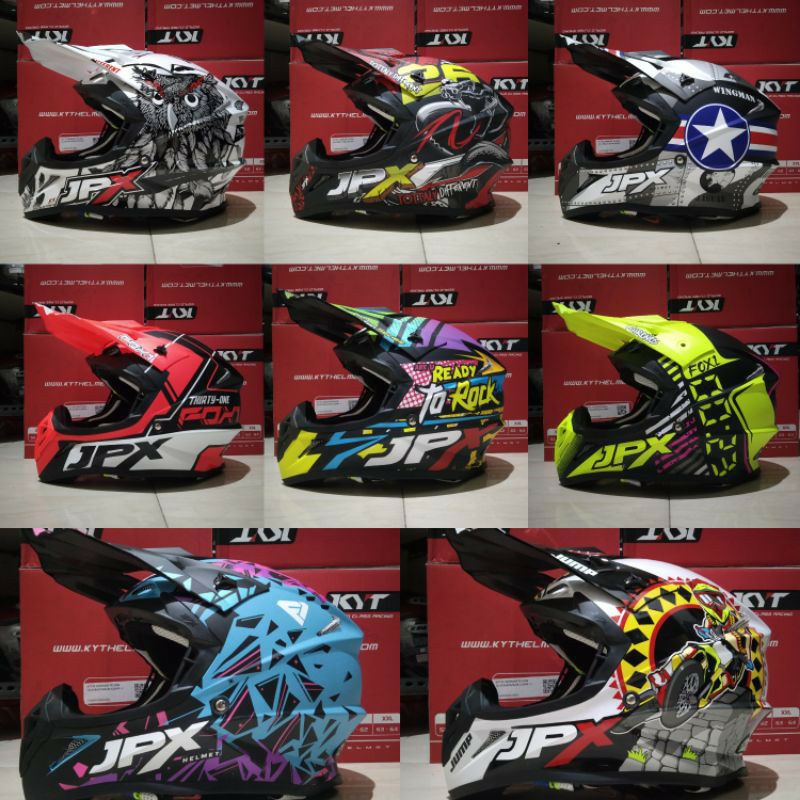 HELM JPX CROSS ANAK & DEWASA FULL MOTIF