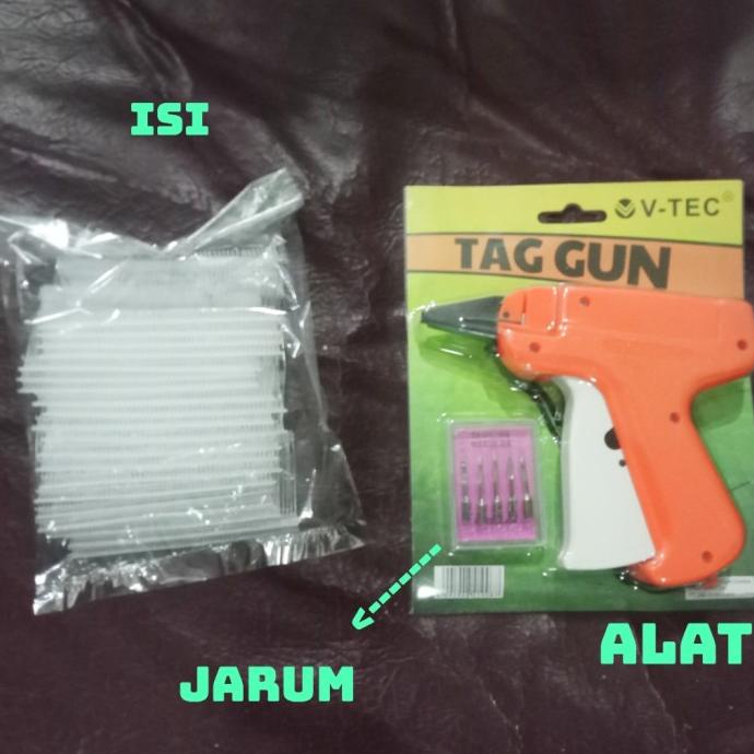 

[BISA COD] paket tag gun + jarum + arrow tag pin murah - alat tembak label merk