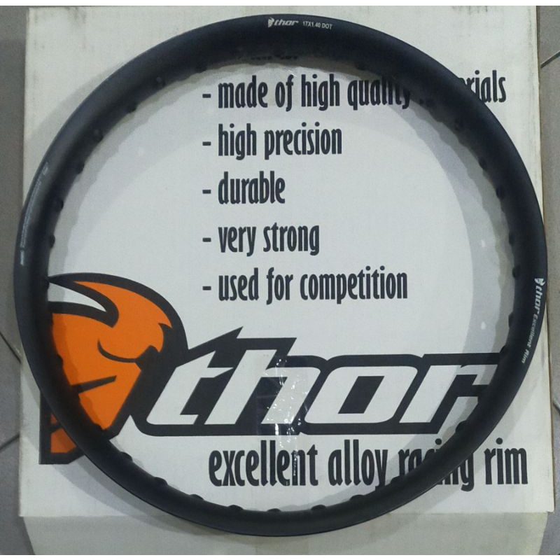 VELG THOR U SHAPE  140 RING 17 BLACK SILVER