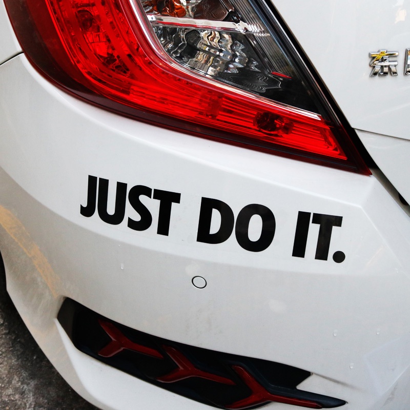 JUST DO IT Stiker Pintu Mobil Kaca Depan Mesin Penutup Mesin Bumper Bagasi Stiker Modifikasi Stiker Olahraga Untuk Toyota