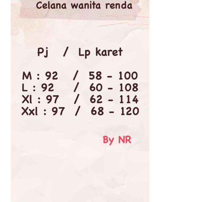 BAYAR DITEMPAT✔️CELANA WANITA KATUN RENDA / PERLENGKAPAN HAJI UMROH WANITA / DALAMAN GAMIS HITAM PUT