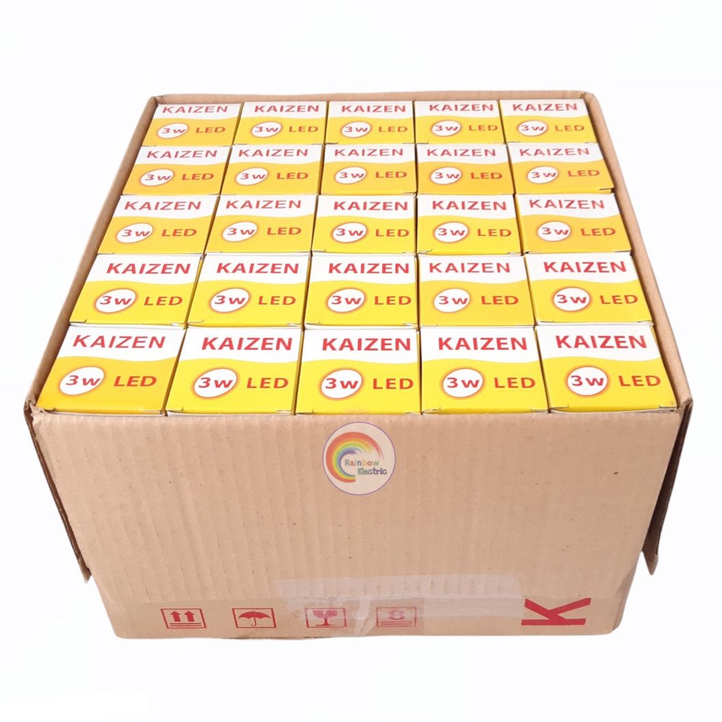 Paket 50 Pcs Kaizen Lampu LED Bulb 3 Watt