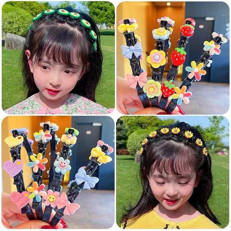 Bando Fashion Korea Jepit Rambut 2in1 Aksesoris Wanita Anak Dewasa Karakter Cantik