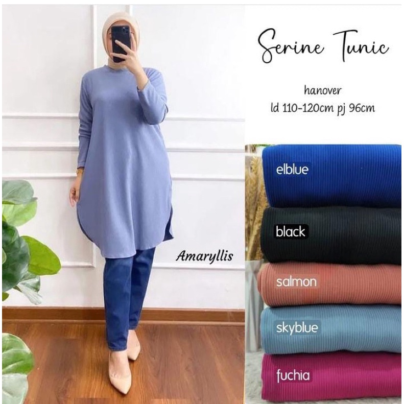 147 tunik ovalia hanover tunik merk clarke tunik kaos knitted