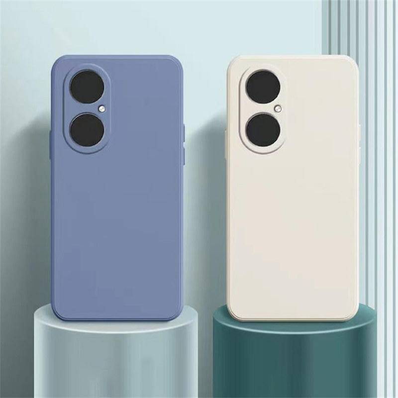 NOVA Casing Silikon Cair Persegi Mewah Untuk Huawei Honor 30v30 V40 Pro Candy Soft Shockproof Case Untuk Huawei Nova7 8 Pro