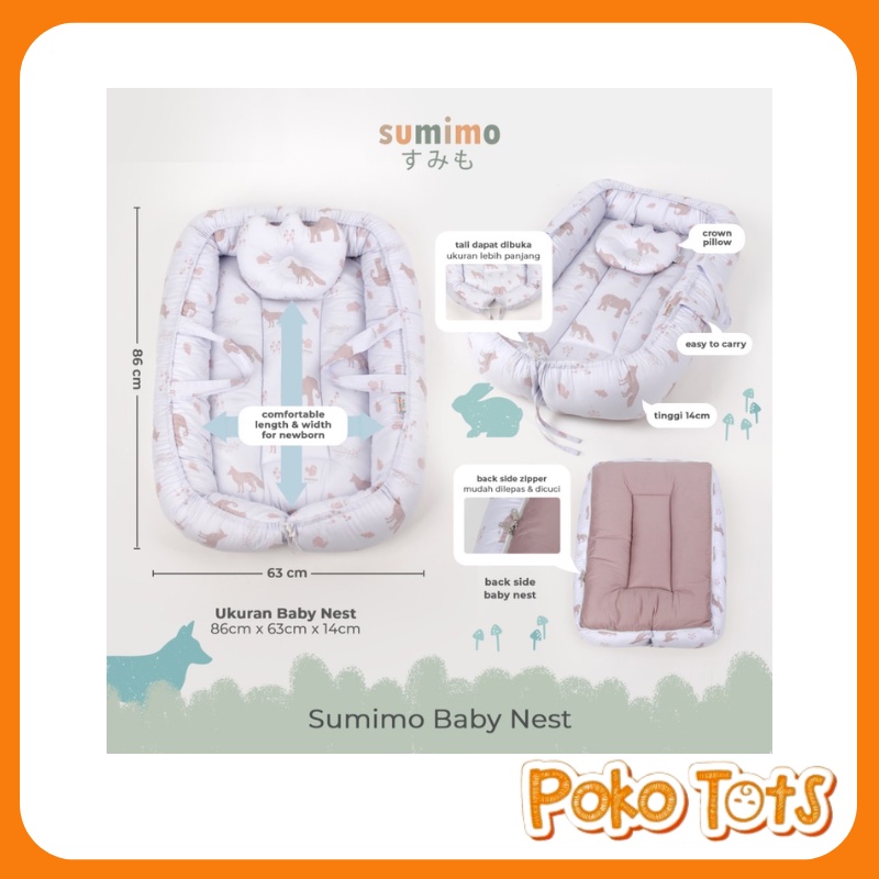 Sumimo Baby Nest Kasur Kolam Kelambu Bayi Tempat Tidur Anak Sumimo