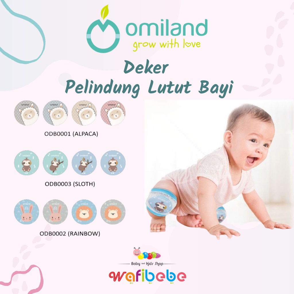 Omiland Pelindung Lutut Bayi Print Karakter Deker Baby Knee Pads Protector Dengkul