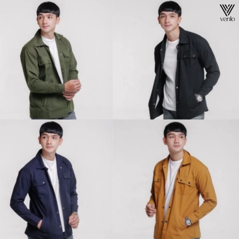 Jaket Semi Parka Pria-Trucker jacket Premium