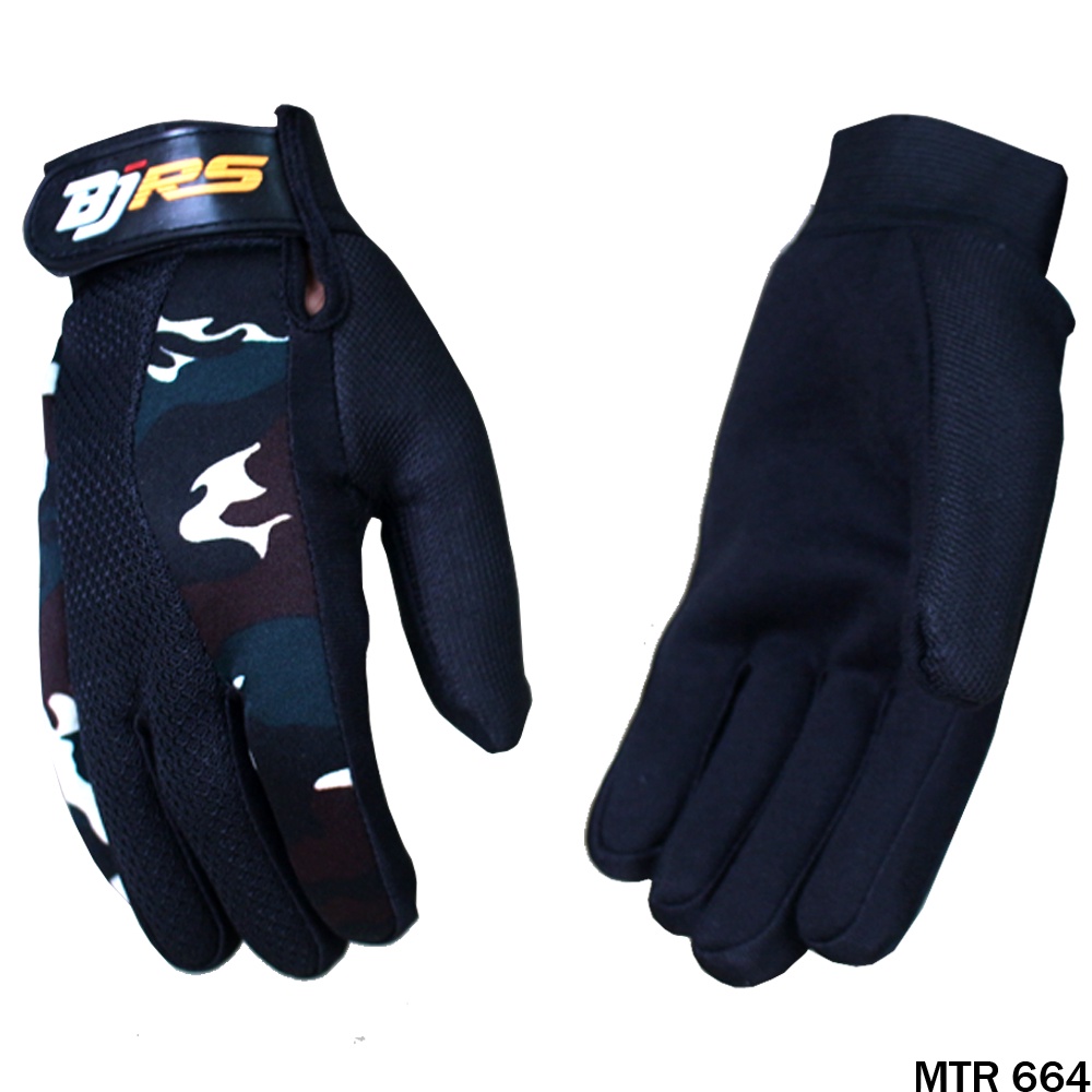 Sarung Tangan Biker Kain Biru – MTR 256