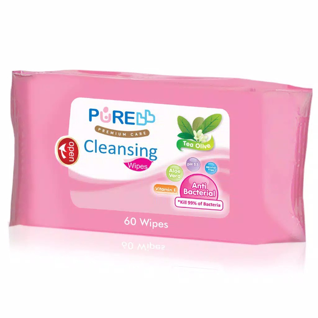 PURE BB cleansing wipes tea olive