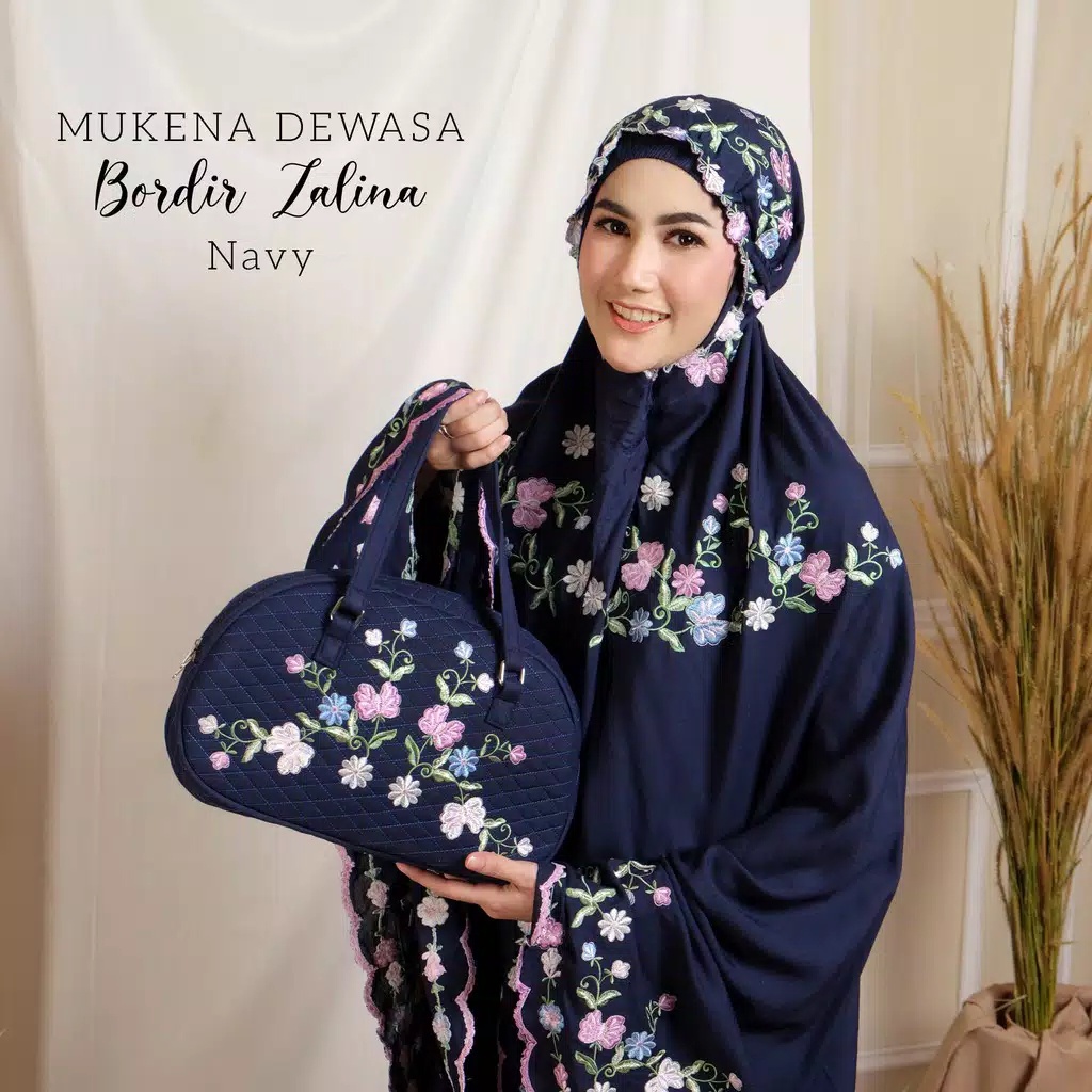 MUKENA DEWASA BORDIR ZALINA PREMIUM