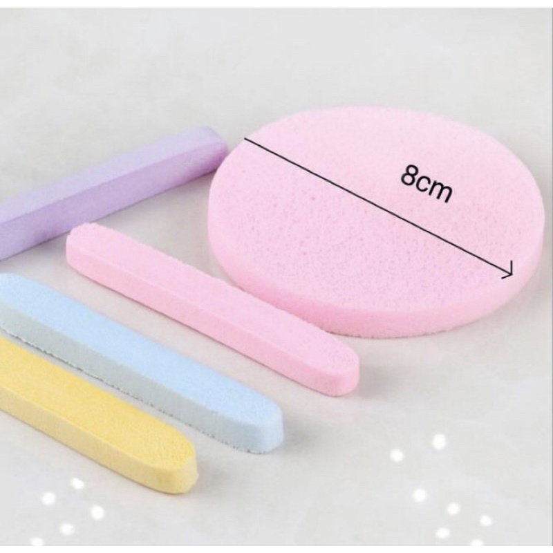 ( SET 12 STICK ) SPONS KENTANG FACIAL / SPONGE KENTANG / SPON MAKE UP WAJAH NM06