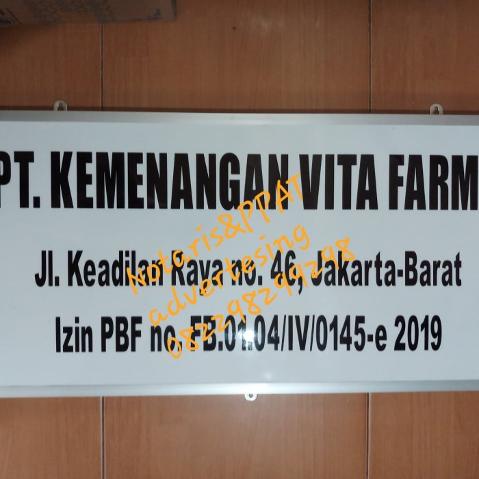 

PAPAN NAMA PERUSAHAAN PT, CV YAYASAN. KOPERASI