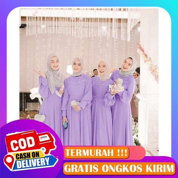 [Cod] Rrgemilang_Collection - Nilam Maxi Gamis Terbaru Gamis Wanita Terbaru Baju Lebaran Kekinian Ga